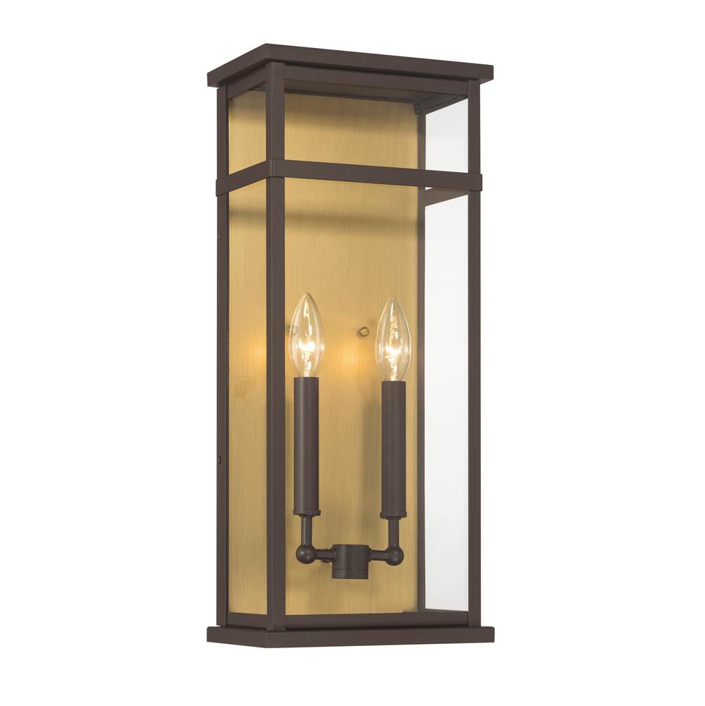 The Great Outdoors 78402-886 Painted Legacy Brass Briarlane 20'' High 2-light Outdoor Wall Sconce Image 1