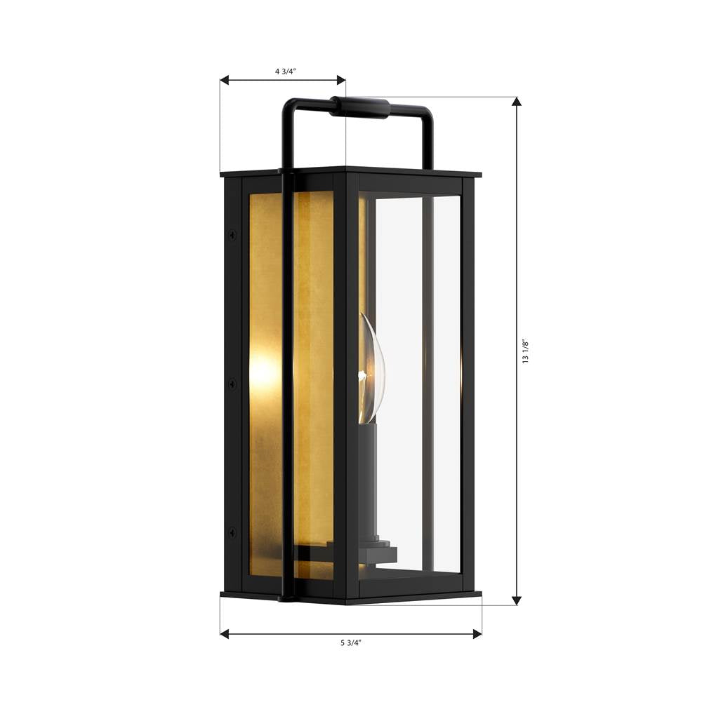 The Great Outdoors 78501-877 Sand Coal Black Aberdeen 13.25'' High 1-light Outdoor Wall Sconce Image 2