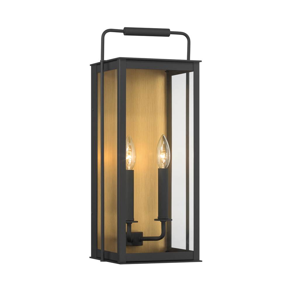 The Great Outdoors 78502-877 Sand Coal Black Aberdeen 20'' High 2-light Outdoor Wall Sconce Image 1