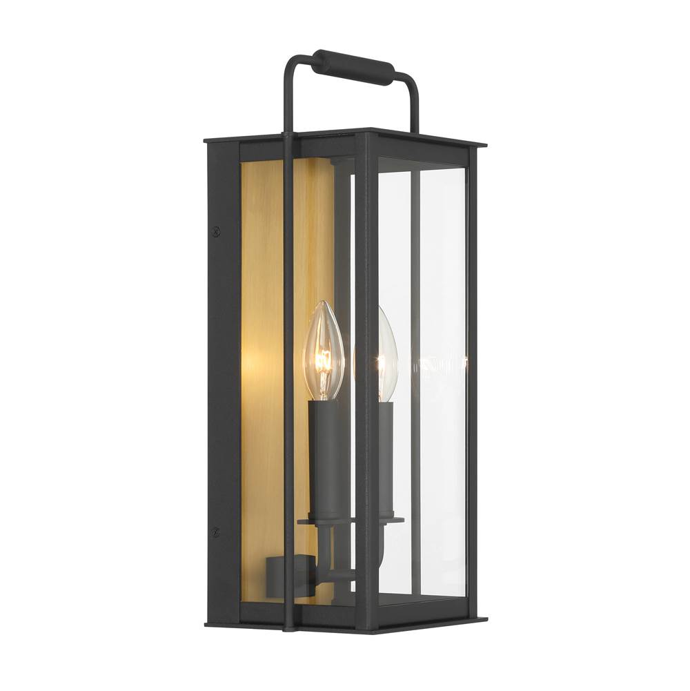 The Great Outdoors 78503-877 Sand Coal Black Aberdeen 16.5'' High 2-light Outdoor Wall Sconce Image 6