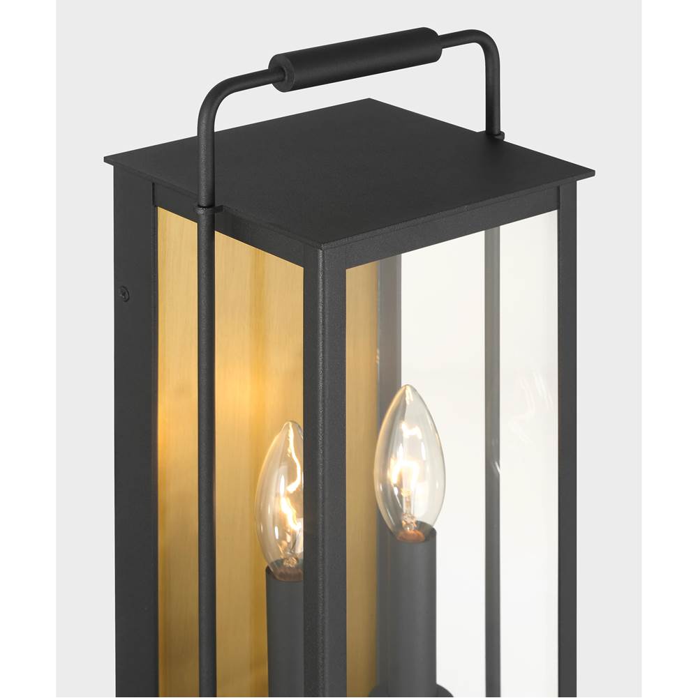 The Great Outdoors 78503-877 Sand Coal Black Aberdeen 16.5'' High 2-light Outdoor Wall Sconce Image 5