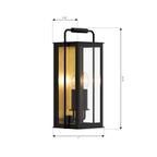The Great Outdoors 78503-877 Sand Coal Black Aberdeen 16.5'' High 2-light Outdoor Wall Sconce Image 2