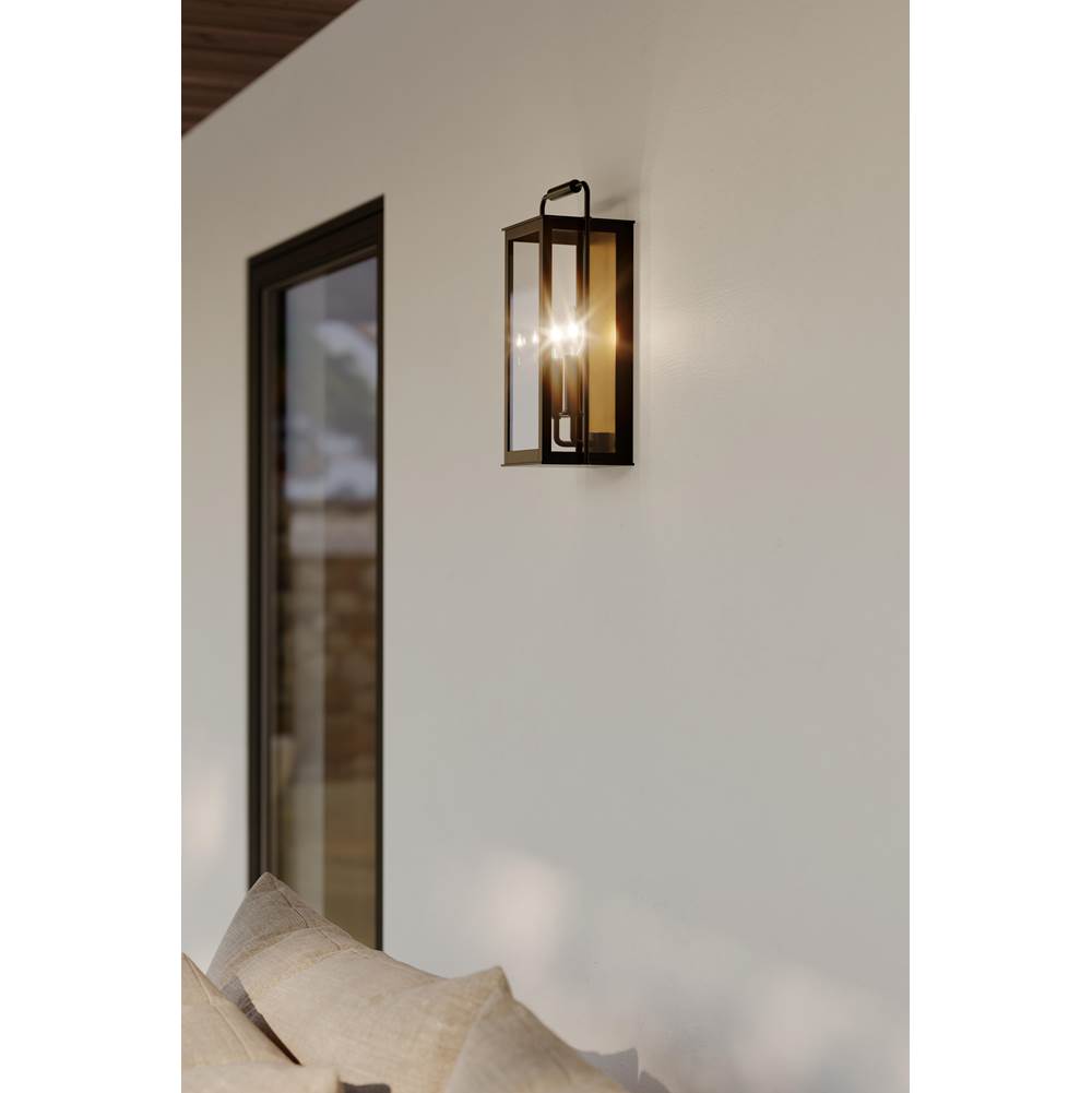 The Great Outdoors 78503-877 Sand Coal Black Aberdeen 16.5'' High 2-light Outdoor Wall Sconce Image 3