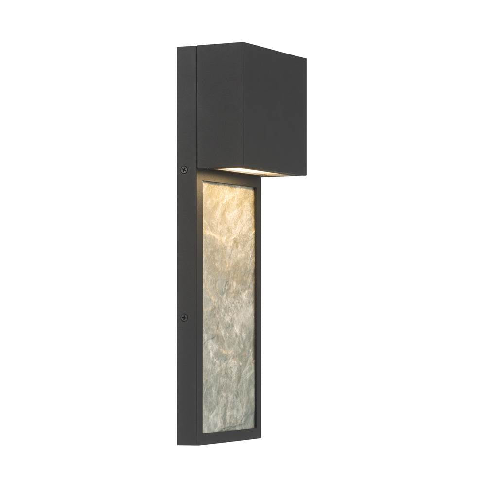 The Great Outdoors 79200-66-L Sand Coal Black Norrin 16'' High Led Outdoor Wall Sconce Image 4