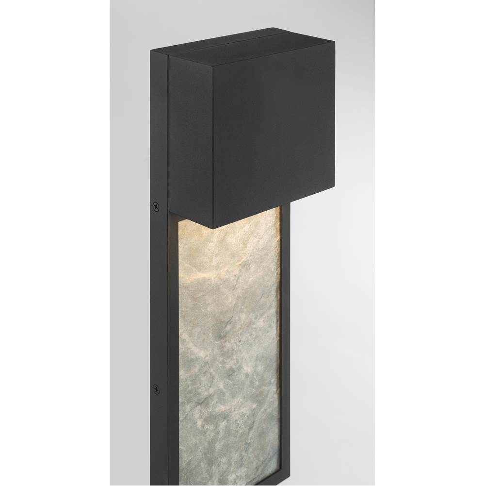 The Great Outdoors 79200-66-L Sand Coal Black Norrin 16'' High Led Outdoor Wall Sconce Image 3