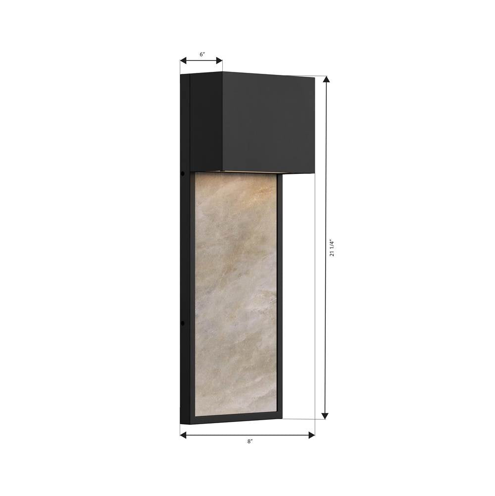 The Great Outdoors 79201-66-L Sand Coal Black Norrin 21.25'' High Led Outdoor Wall Sconce Image 2