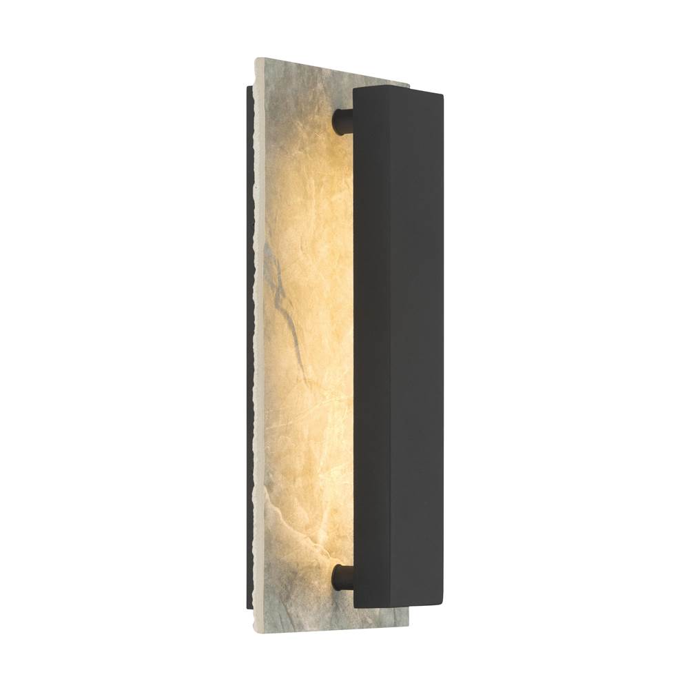 The Great Outdoors 79300-66-L Sand Coal Black Avenelle 13.75'' High Led Outdoor Wall Sconce Image 1