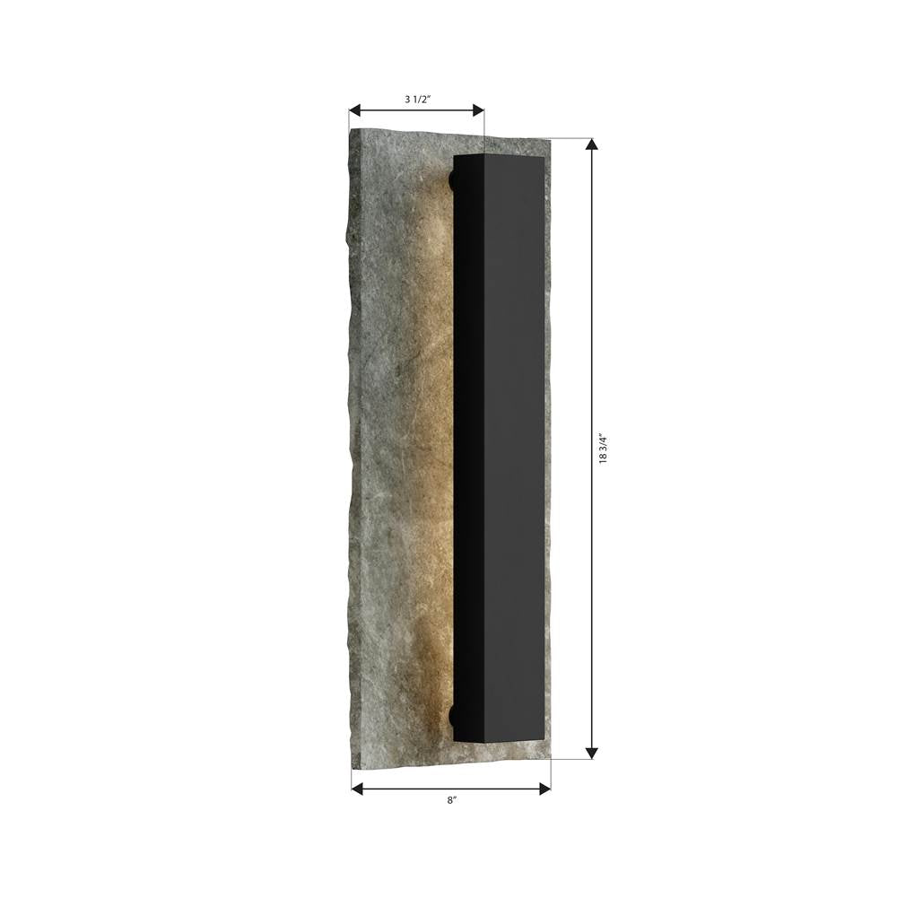 The Great Outdoors 79301-66-L Sand Coal Black Avenelle 18.75'' High Led Outdoor Wall Sconce Image 2