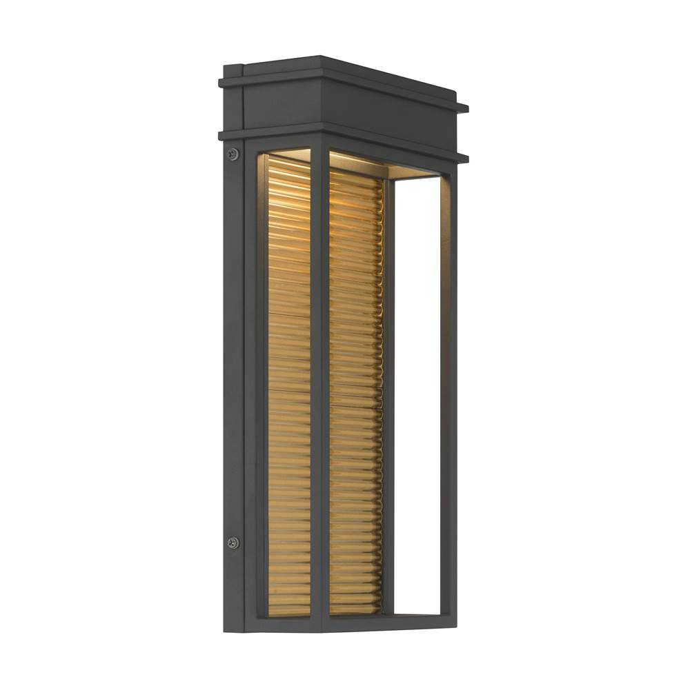 The Great Outdoors 79500-877-L Sand Coal Black Clyne 15'' High Led Outdoor Wall Sconce Image 5