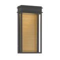 The Great Outdoors 79500-877-L Sand Coal Black Clyne 15'' High Led Outdoor Wall Sconce Image 1