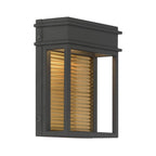 The Great Outdoors 79501-877-L Sand Coal Black Clyne 9'' High Led Outdoor Wall Sconce Image 6