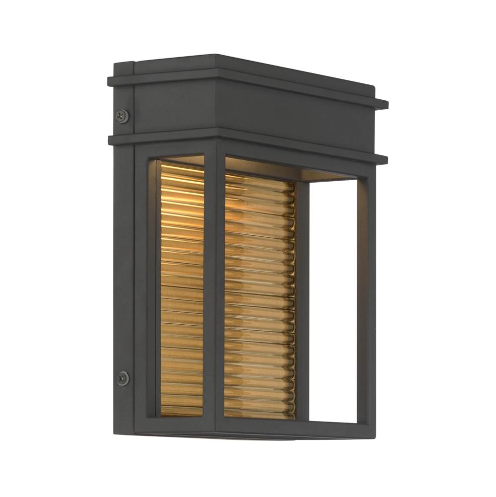 The Great Outdoors 79501-877-L Sand Coal Black Clyne 9'' High Led Outdoor Wall Sconce Image 6
