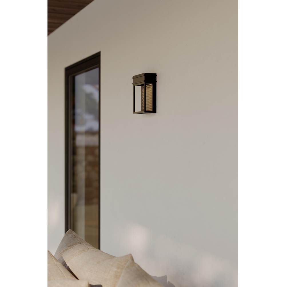 The Great Outdoors 79501-877-L Sand Coal Black Clyne 9'' High Led Outdoor Wall Sconce Image 3