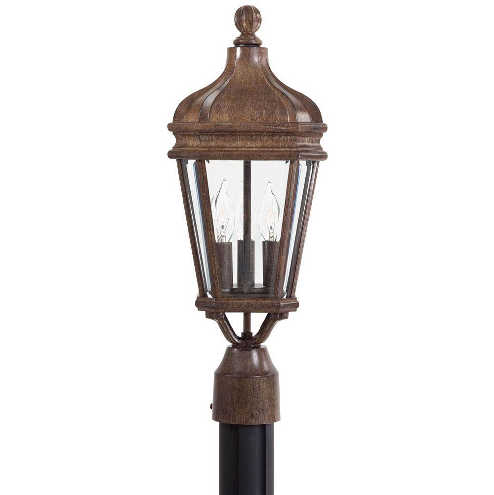 The Great Outdoors Harrison 3 Light Post Mount