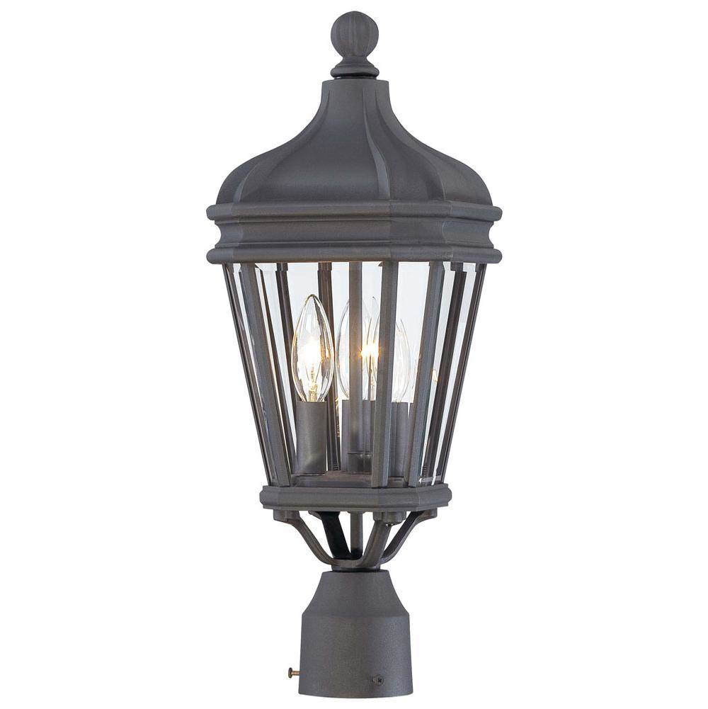 The Great Outdoors Harrison 3 Light Post Mount