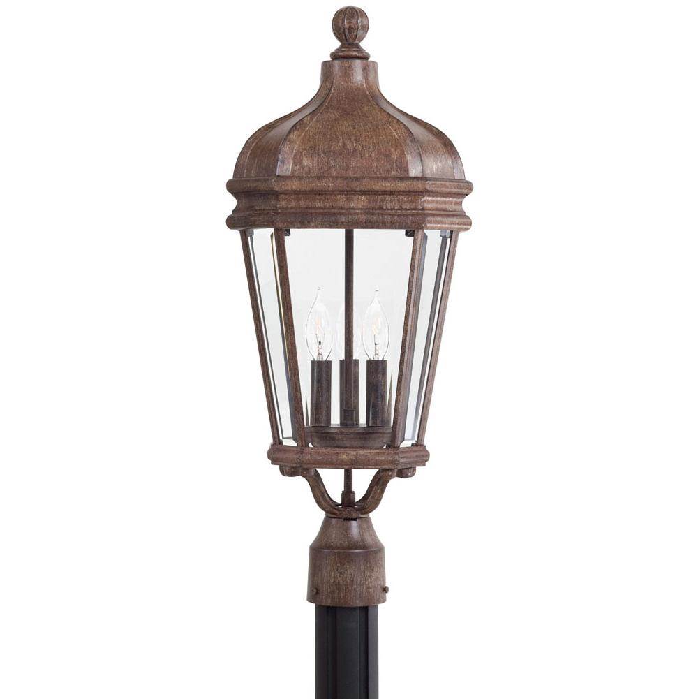 The Great Outdoors Harrison 3 Light Post Mount