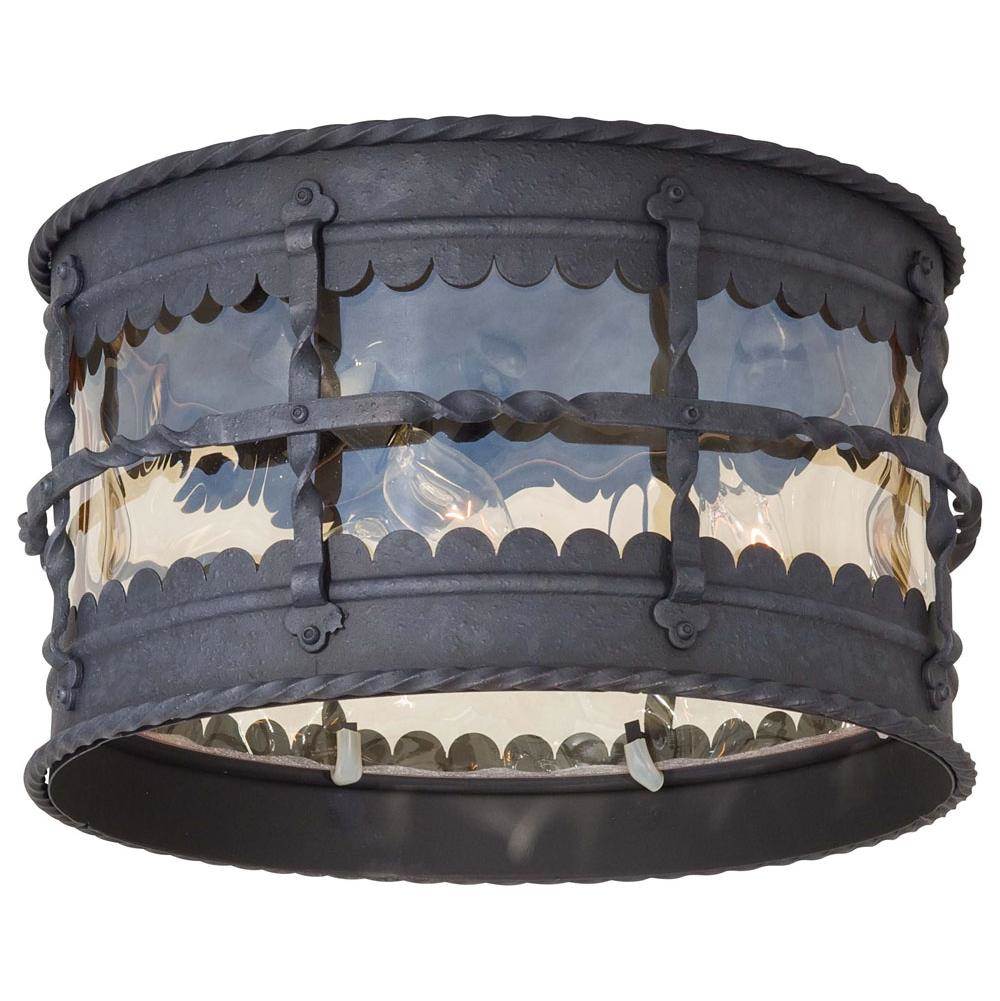The Great Outdoors Mallorca 3 Light Flush Mount