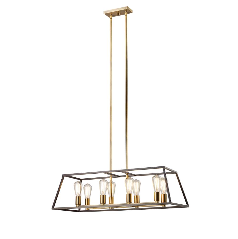 Trans Globe Lighting Adams 8lt Pendant-edison Bulb Frame-