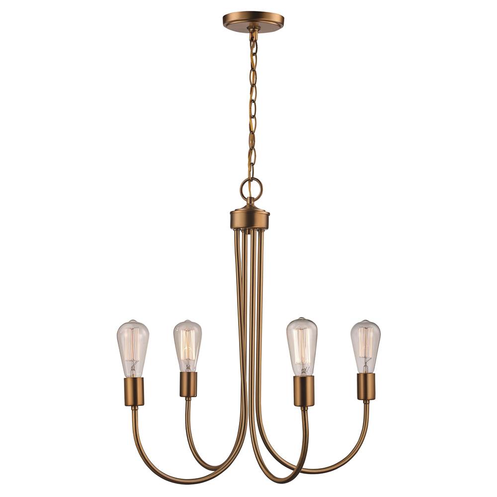 Trans Globe Lighting  4lt Chand Rustic Iron-ag
