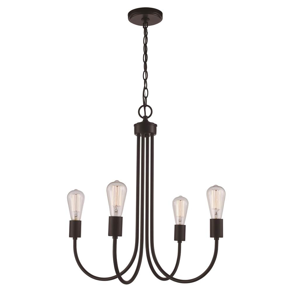 Trans Globe Lighting  4lt Chand Rustic Iron-ag
