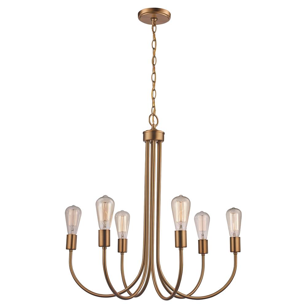 Trans Globe Lighting  6lt Chand Rustic Iron-ag
