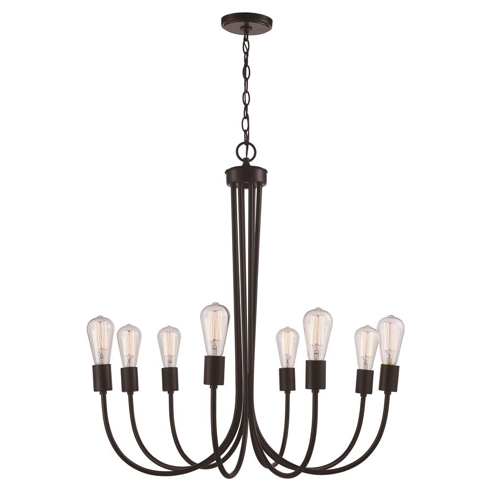 Trans Globe Lighting  8lt Chand Rustic Iron-ag
