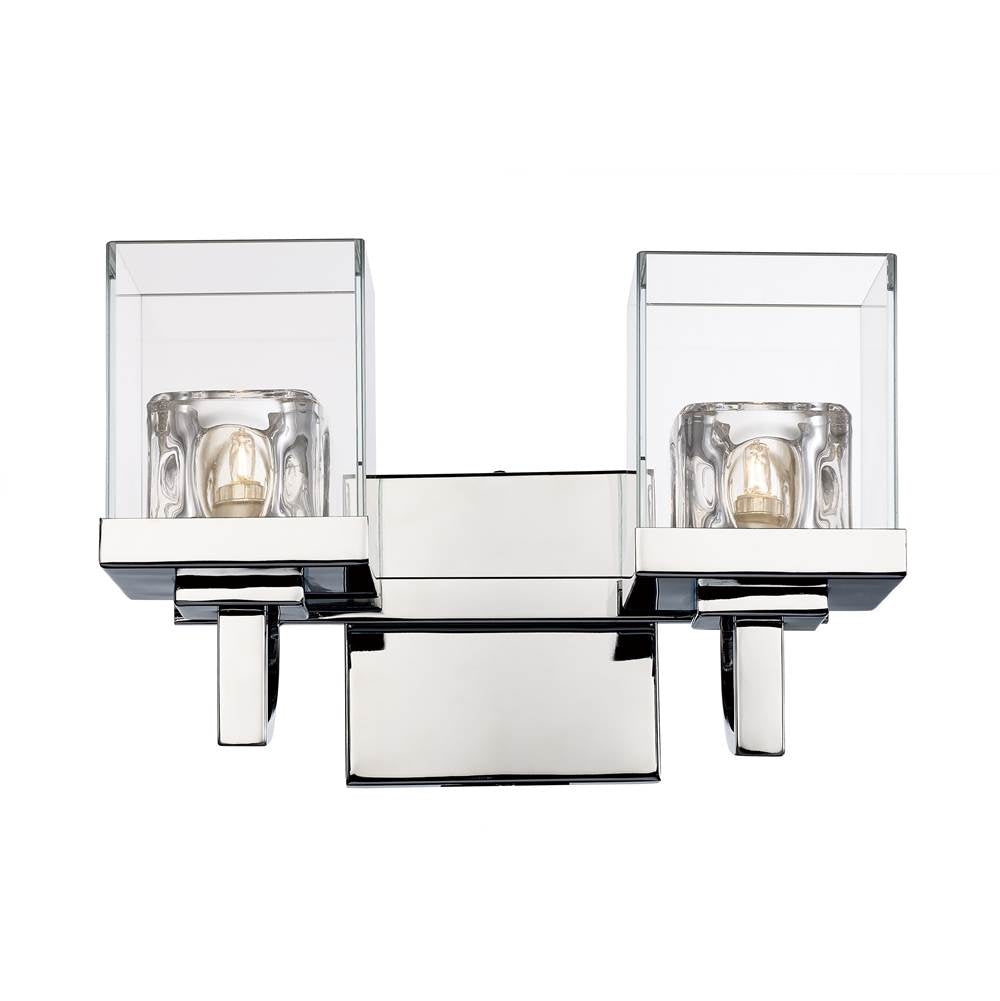 Trans Globe Lighting  2lt-bath Crys/cl Cube Gls-bn