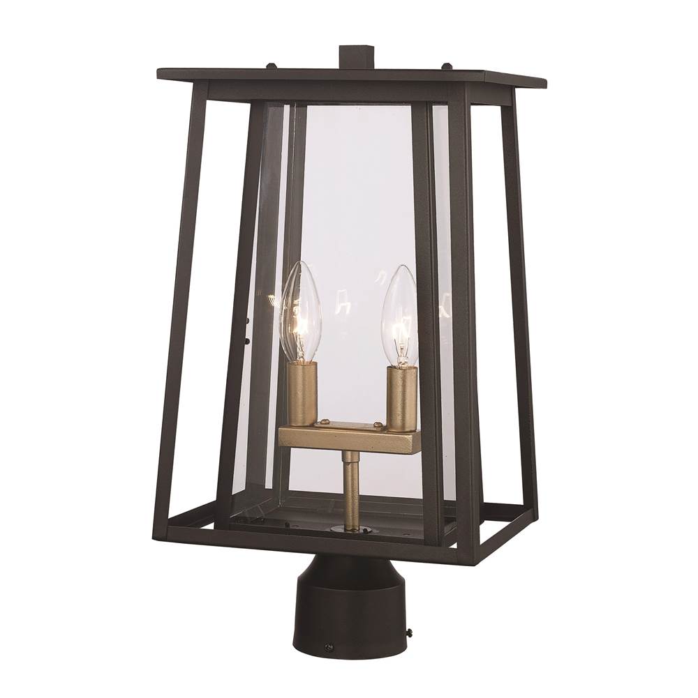 Trans Globe Lighting Geode 20'' Postmount Lantern
