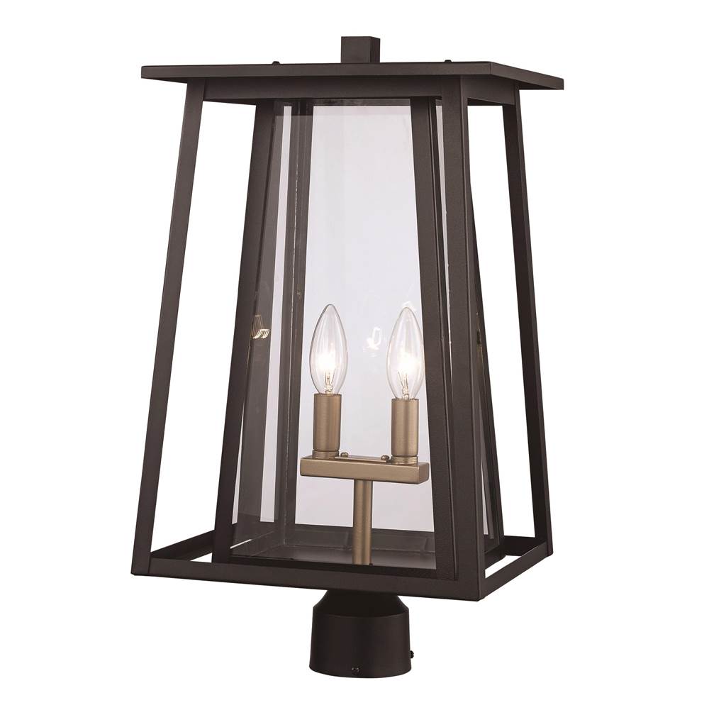Trans Globe Lighting Geode 26'' Postmount Lantern