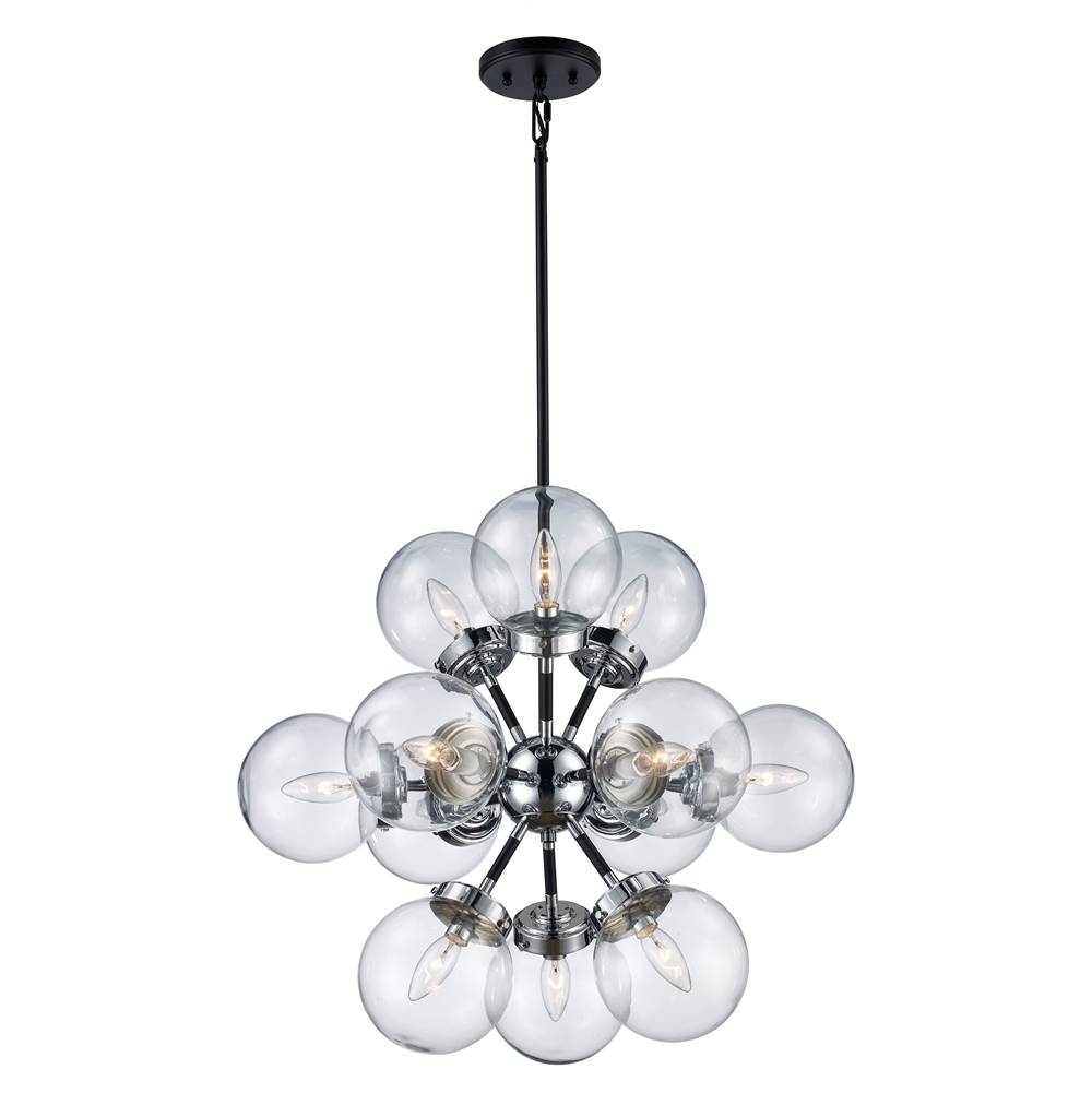 Trans Globe Lighting  12lt Pendant-atomic Balls-pc/b