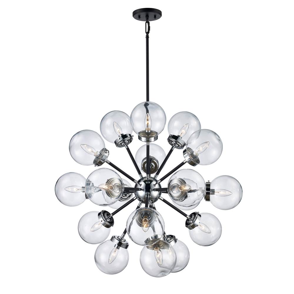 Trans Globe Lighting  18lt Pendant-atomic Balls-pc/b
