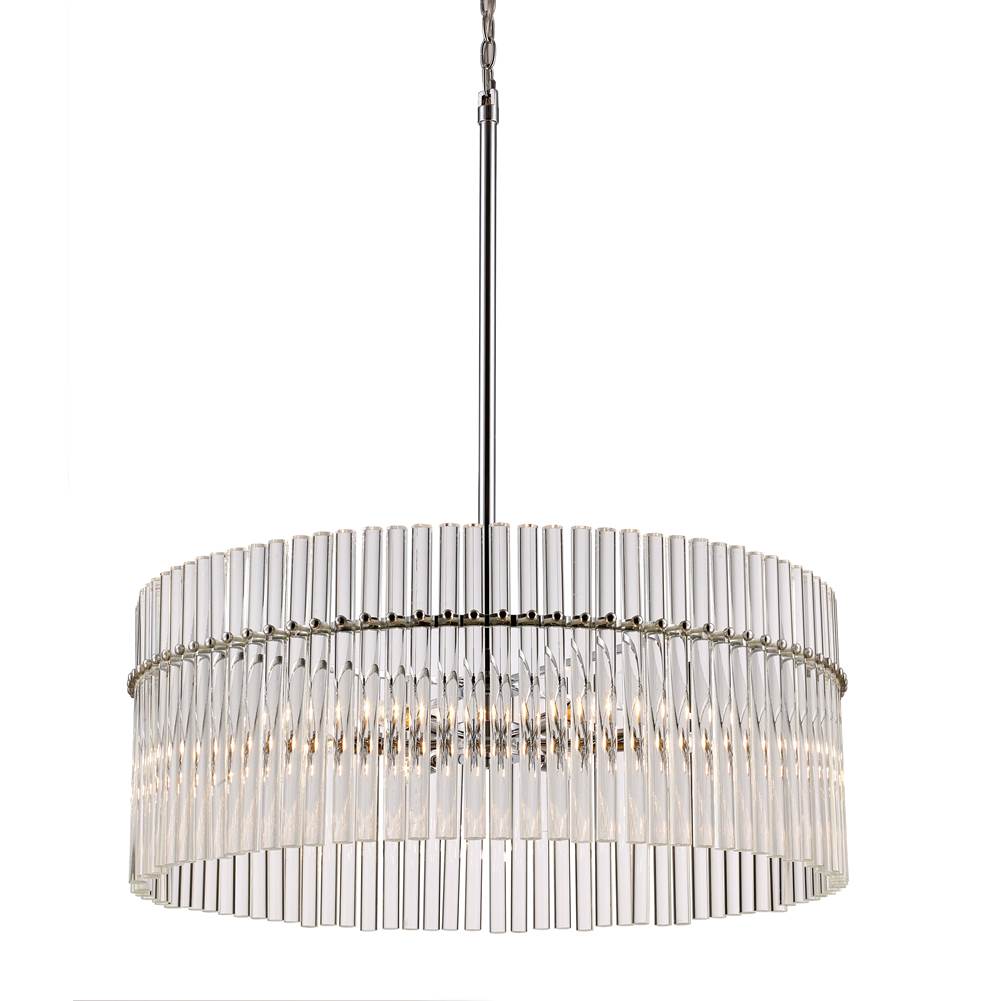 Trans Globe Lighting  6lt Pendant-vienna Gls-pc