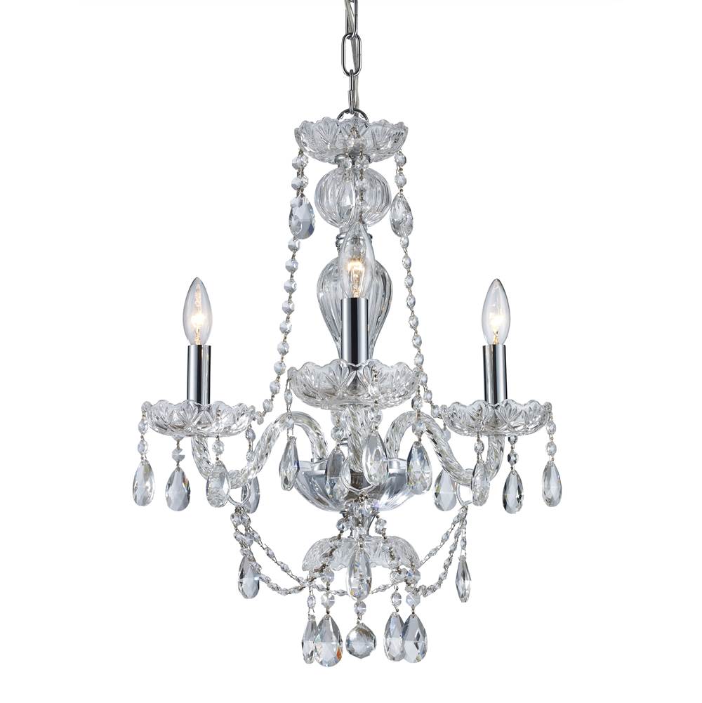 Trans Globe Lighting  3lt Chand Alexandria Crys-pc