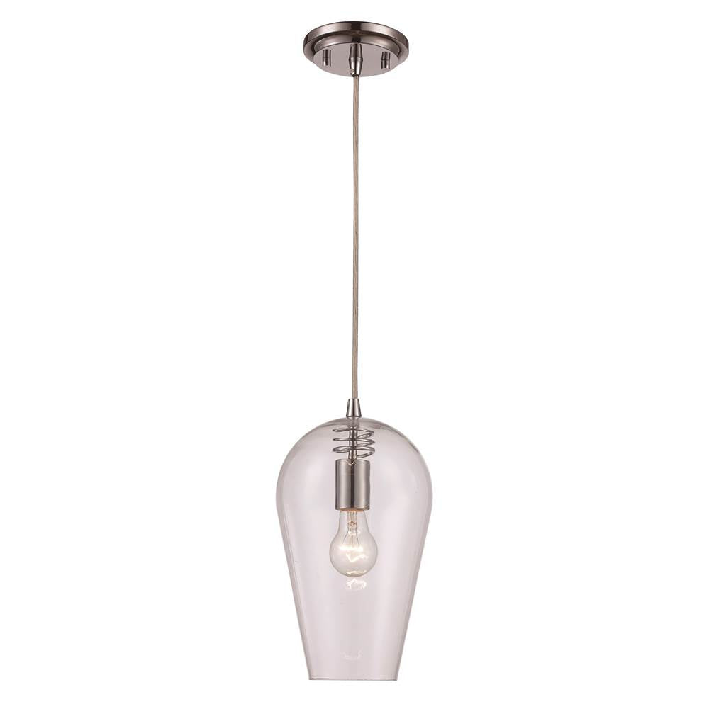 Trans Globe Lighting  1lt Pendant Alice Cl Med-bn