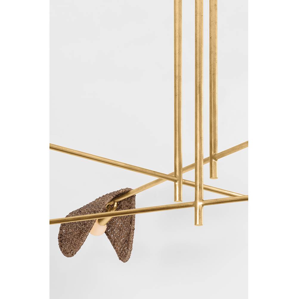 Troy Lighting F1060-VGL Vintage Gold Leaf Barnaby Chandelier Image 2