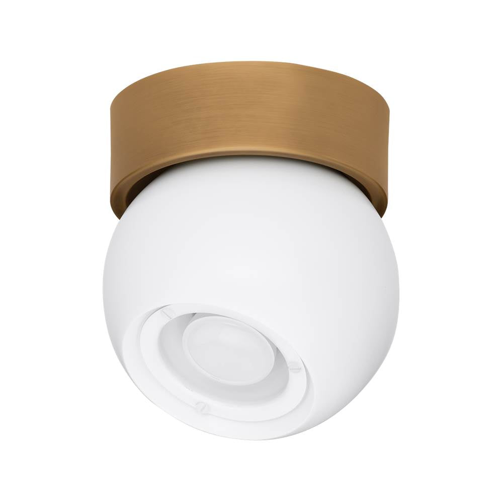 Troy Lighting C1406-PBR/SWH Patina Brass,Soft White Odin Flush Mount Image 4