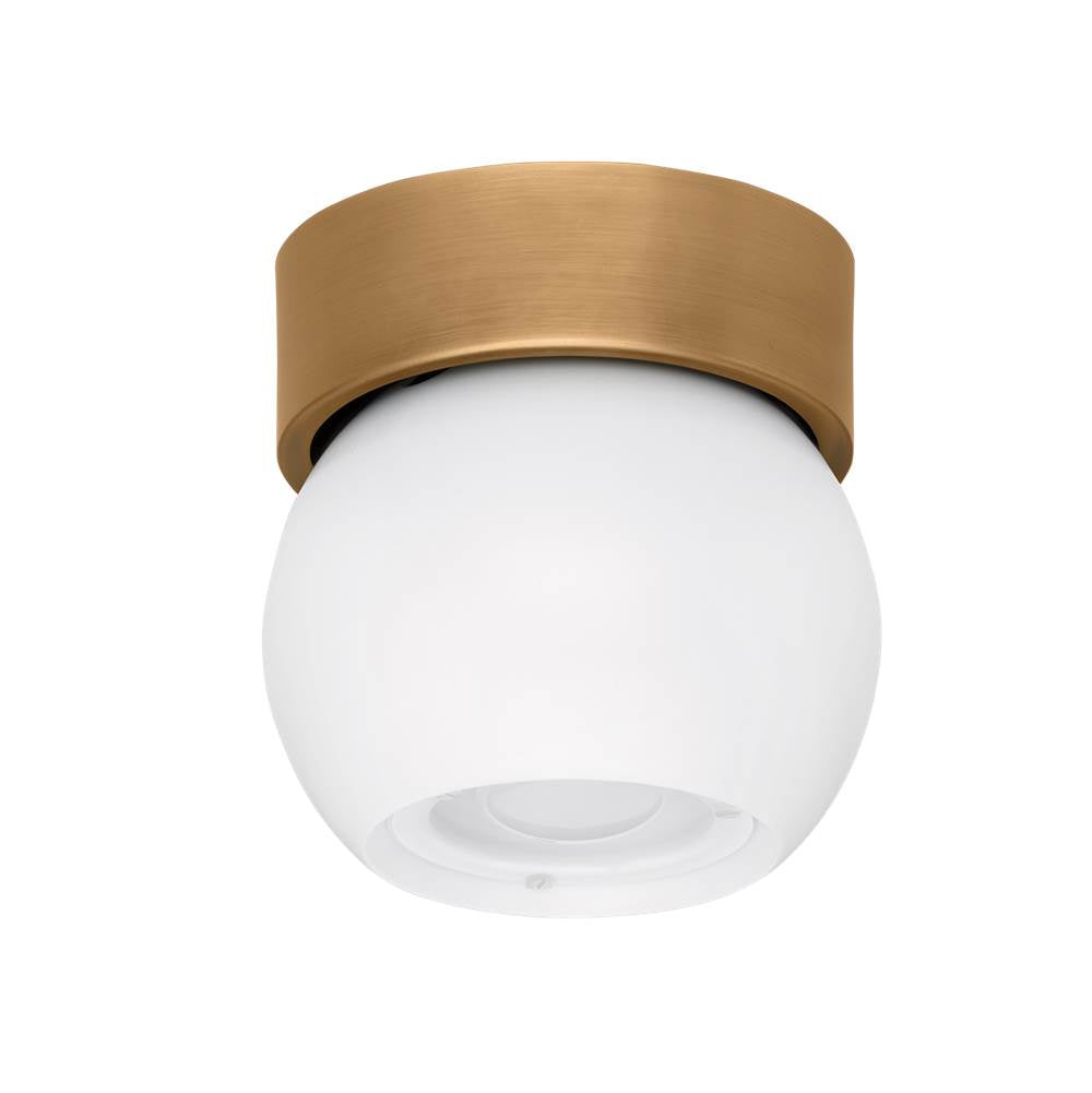 Troy Lighting C1406-PBR/SWH Patina Brass,Soft White Odin Flush Mount Image 3
