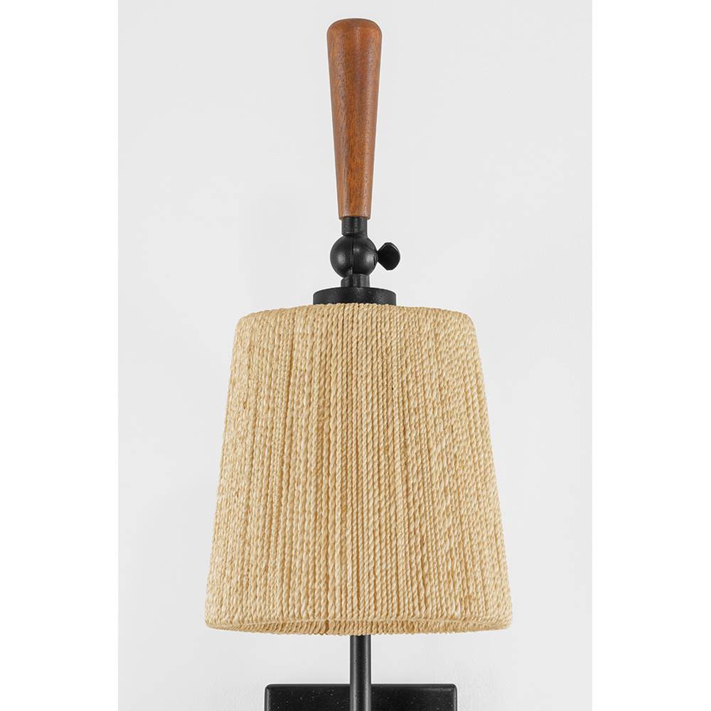 Troy Lighting B1629-TBK Textured Black Harlyn Wall Sconce Image 2