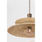 Troy Lighting F1830-BRL Bronze Leaf Landry Pendant Image 1