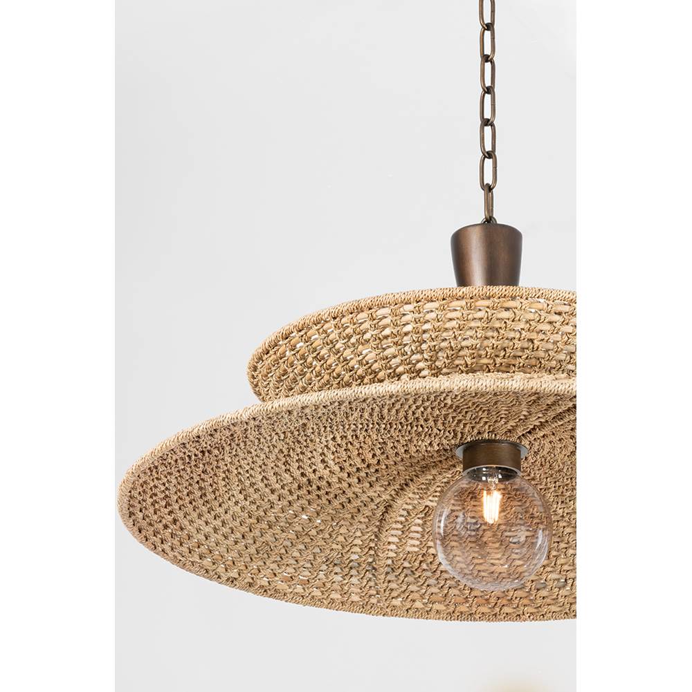 Troy Lighting F1830-BRL Bronze Leaf Landry Pendant Image 1