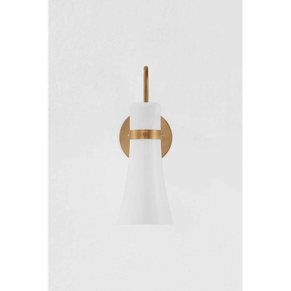 Troy Lighting B3414-PBR Patina Brass Maple Wall Sconce Image 1