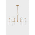 Troy Lighting F3430-PBR Patina Brass Maple Chandelier Image 1