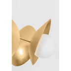 Troy Lighting F3038-VGL Vintage Gold Leaf Olson Chandelier Image 1