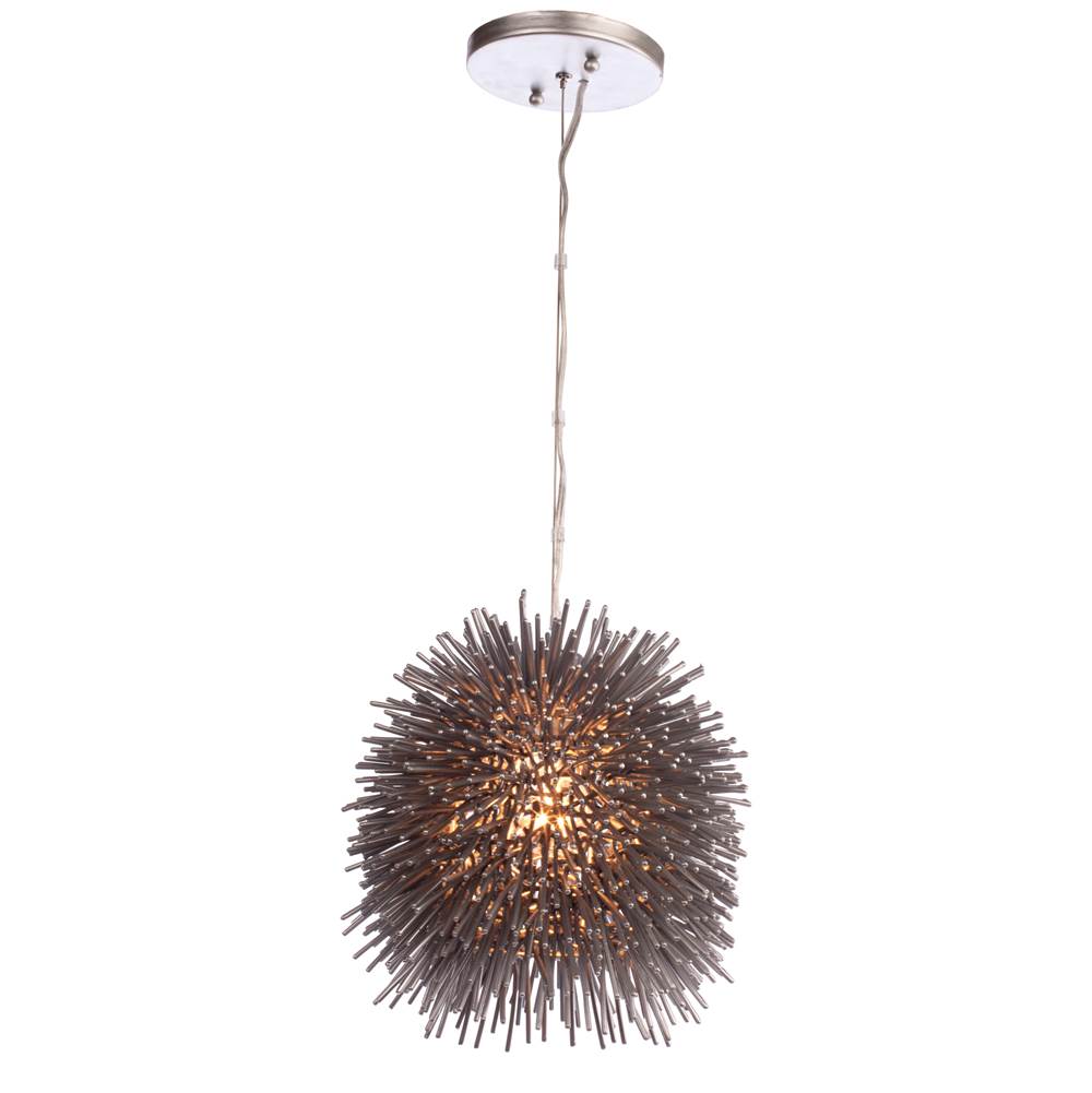 Varaluz 169M01CH Painted Chrome Urchin 1-lt Mini Pendant - Painted Chrome Image 1