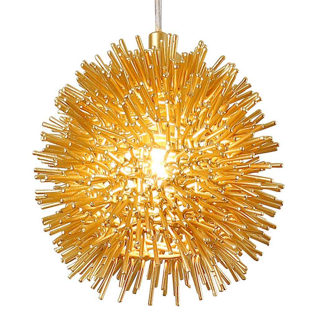 Varaluz 169M01SGO Gold Urchin 1-lt Uber Mini Pendant - Gold Image 1