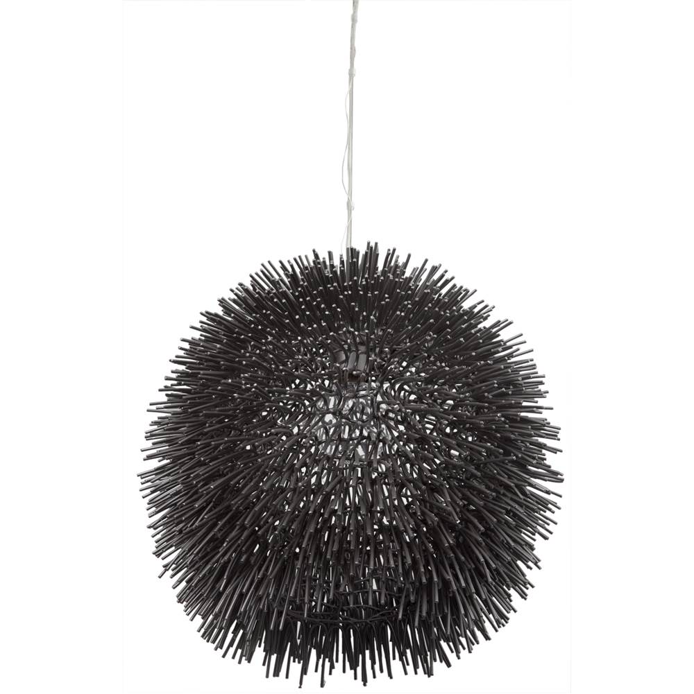Varaluz 169P01BL Black Urchin 1-lt Pendant - Black Image 1