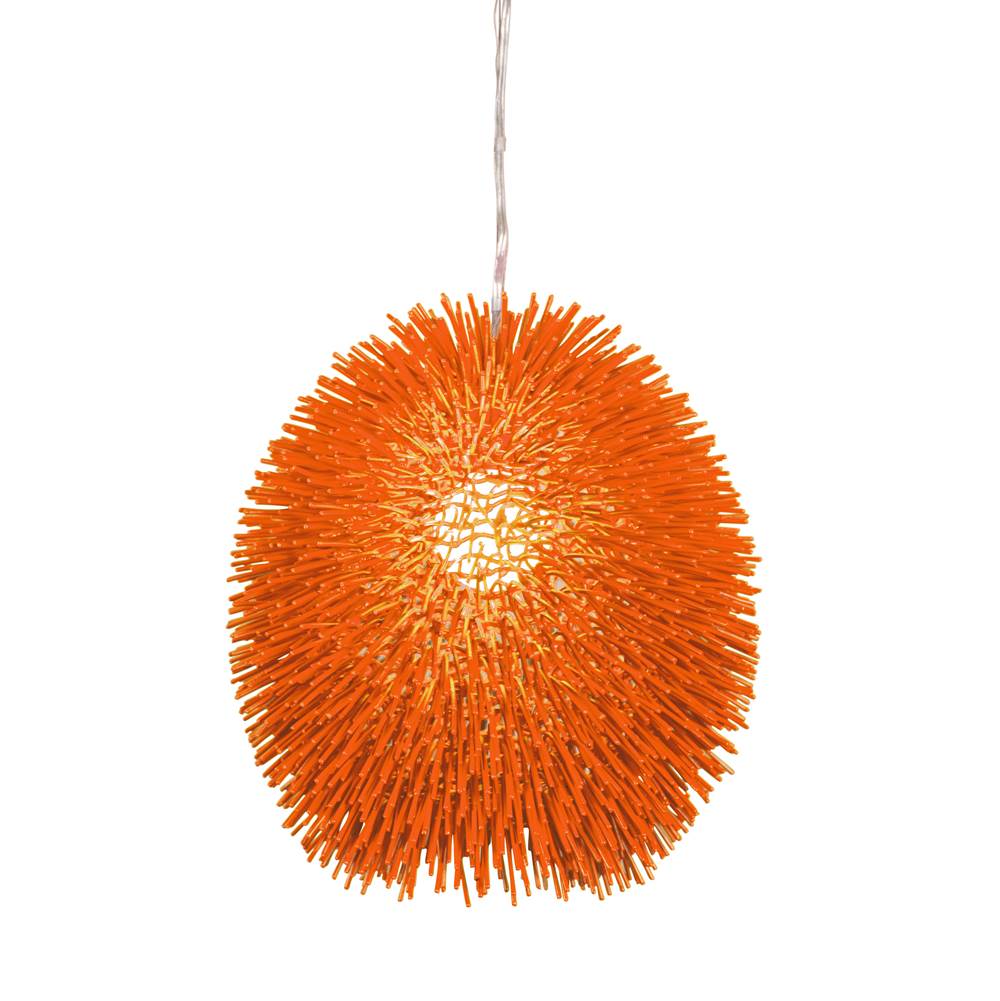 Varaluz 169P01OR Electric Pumpkin Urchin 1-lt Pendant - Electric Pumpkin Image 1