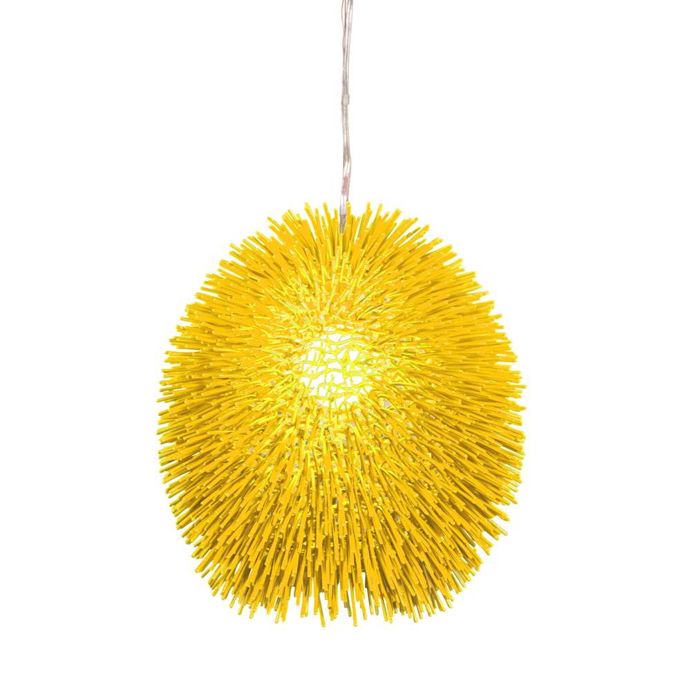Varaluz 169P01YE Un-Mellow Yellow Urchin 1-lt Pendant - Un-mellow Yellow Image 1