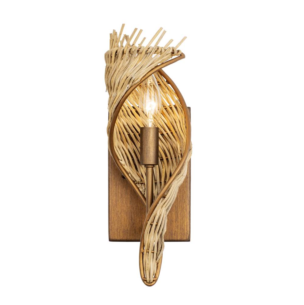 Varaluz 240K01BTR Baguette,Natural Rattan Flow 1-lt Left Sconce - Baguette/natural Rattan Image 1