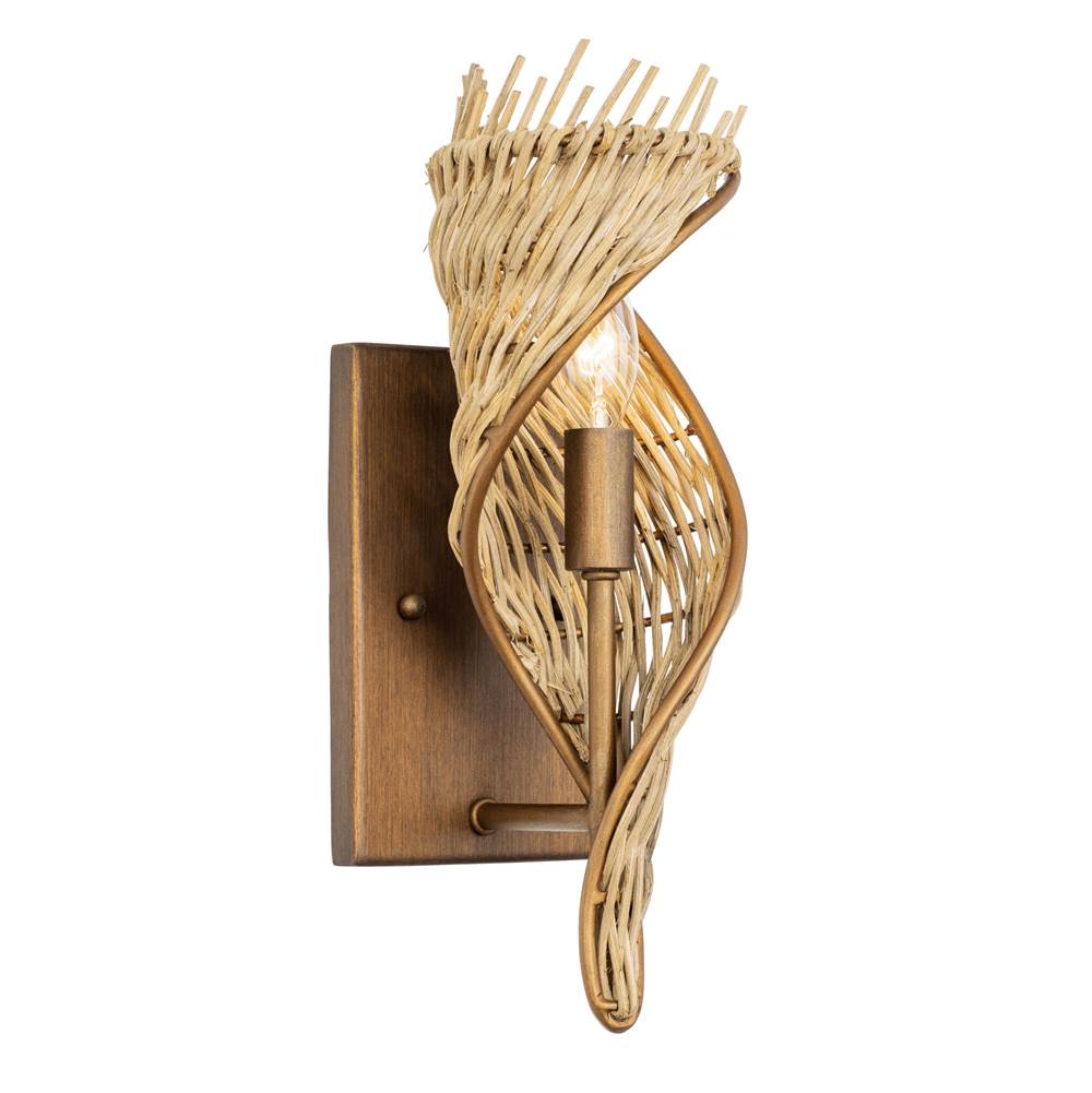 Varaluz Flow 1-lt Left Sconce - Baguette/natural Rattan